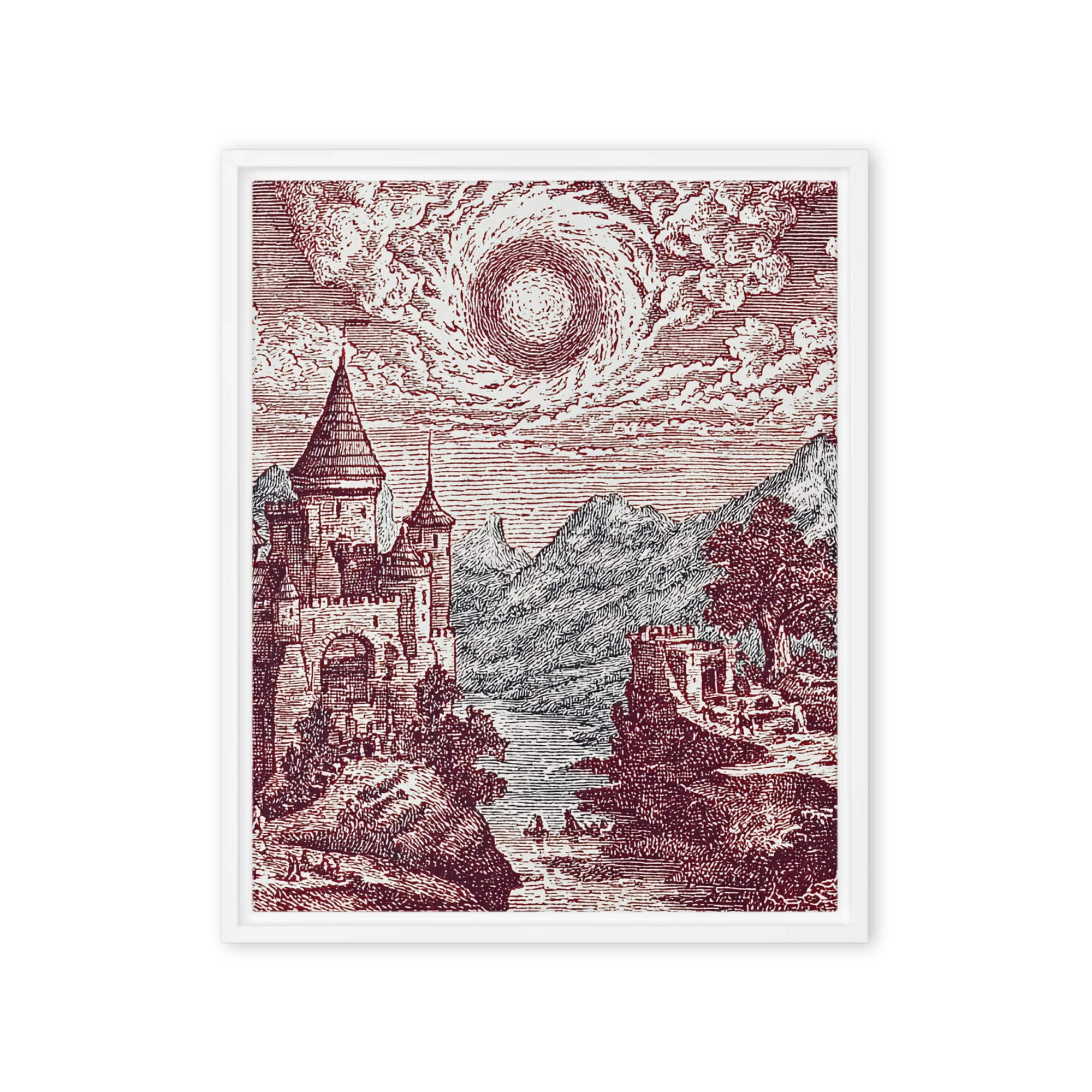 Fantastical Engraved Landscape