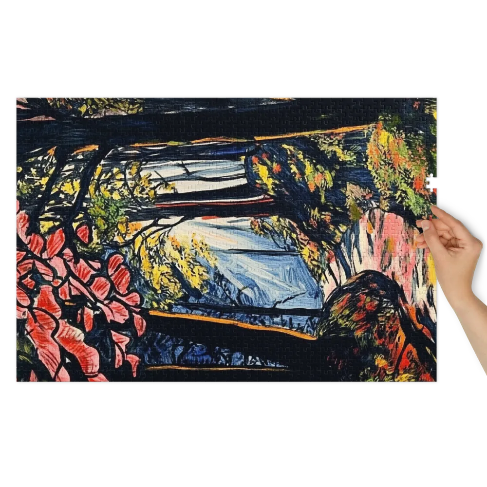 Impressionistic Forest Path | Jigsaw Puzzle (252/520 pieces)