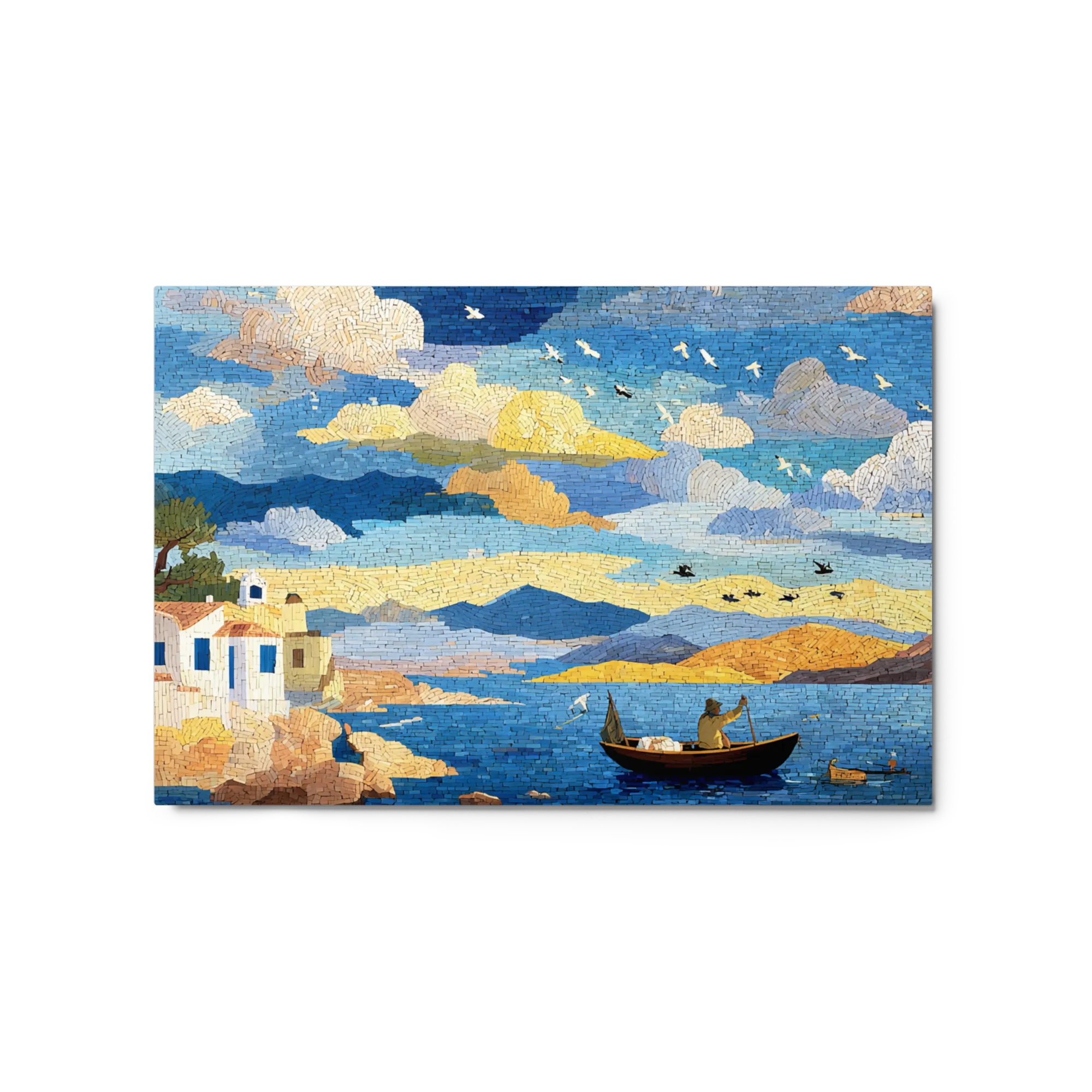 Mediterranean Mosaic Bay | Art Print