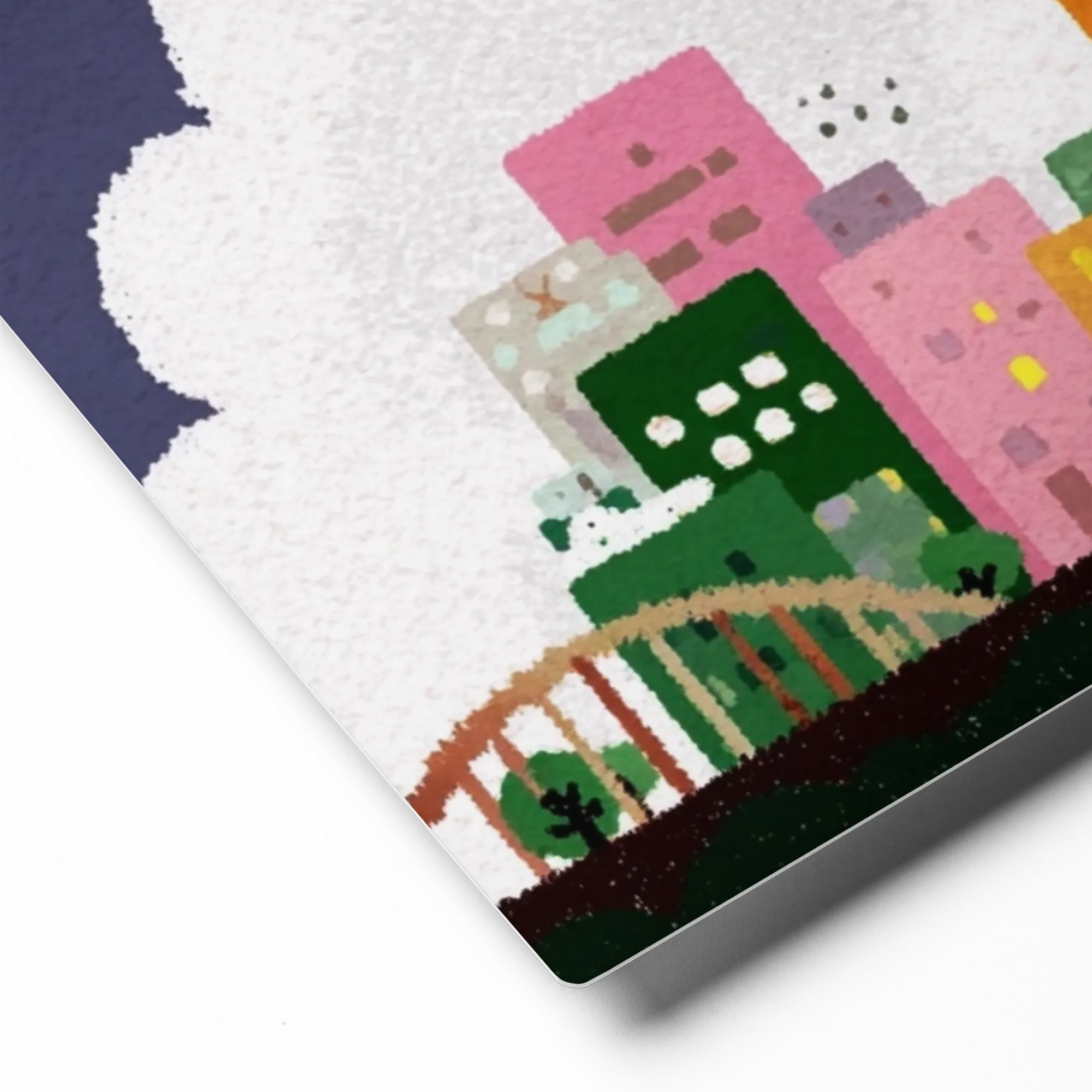 Midnight Metropolis 
 Canvas | 8″x 8″