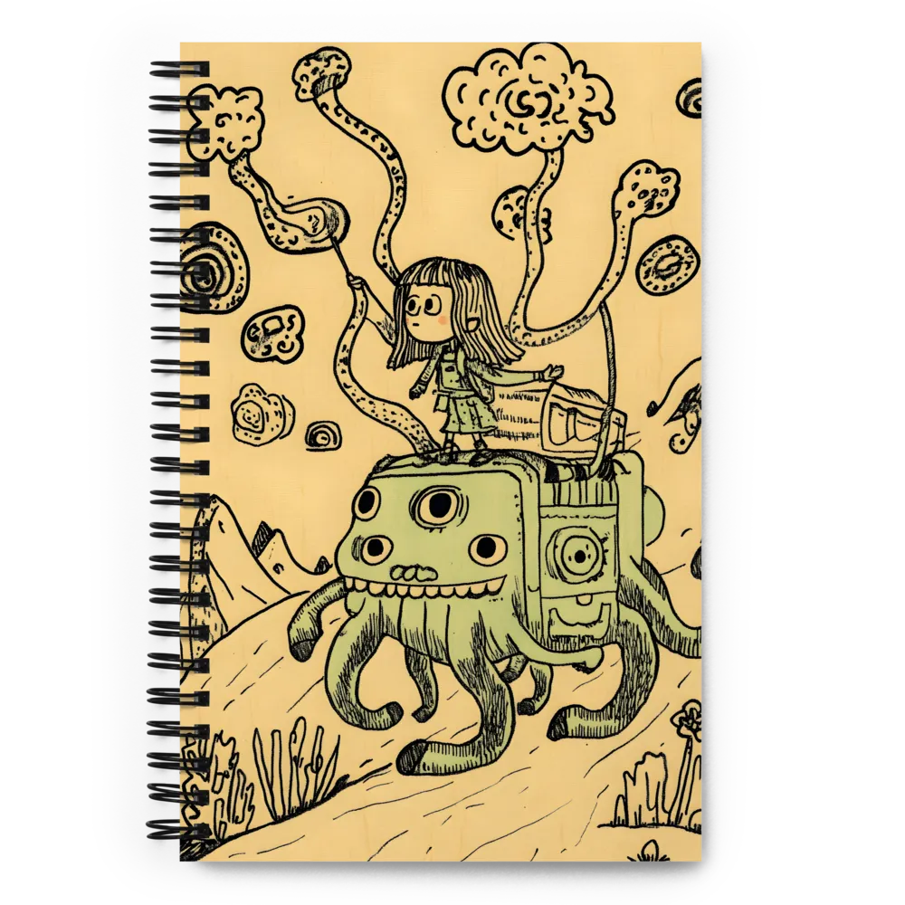 Whimsical Creature Journey 
 Spiral Notebook | 140 pages