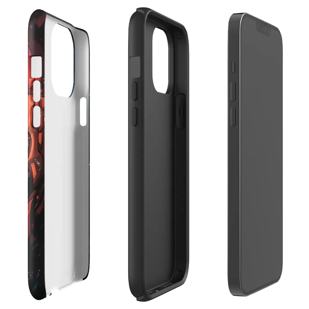 Abstract Digital Art of Vibrant Planet in Space | Phone Case