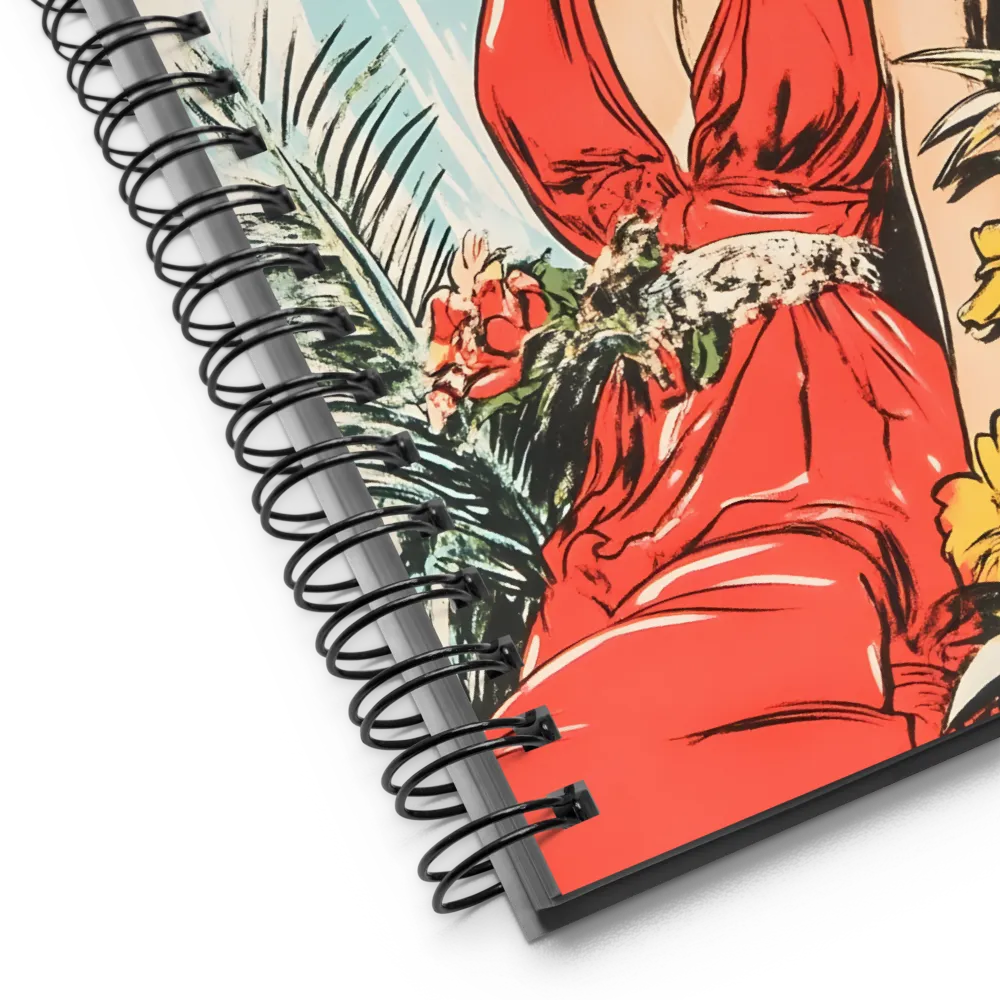 Tropical Pin-up Dream 
 Spiral Notebook | 140 pages