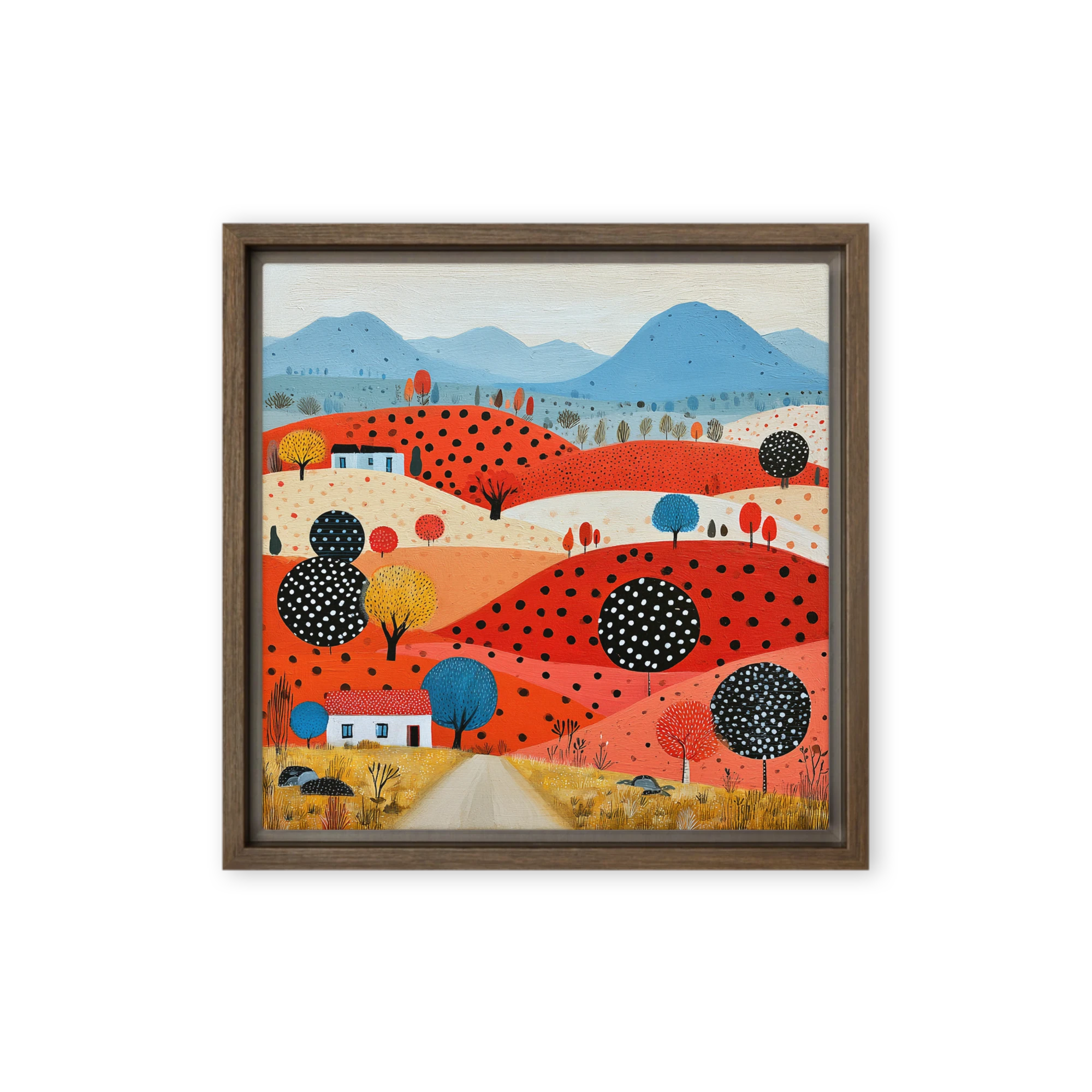 Red Hills and Polka Dot Trees