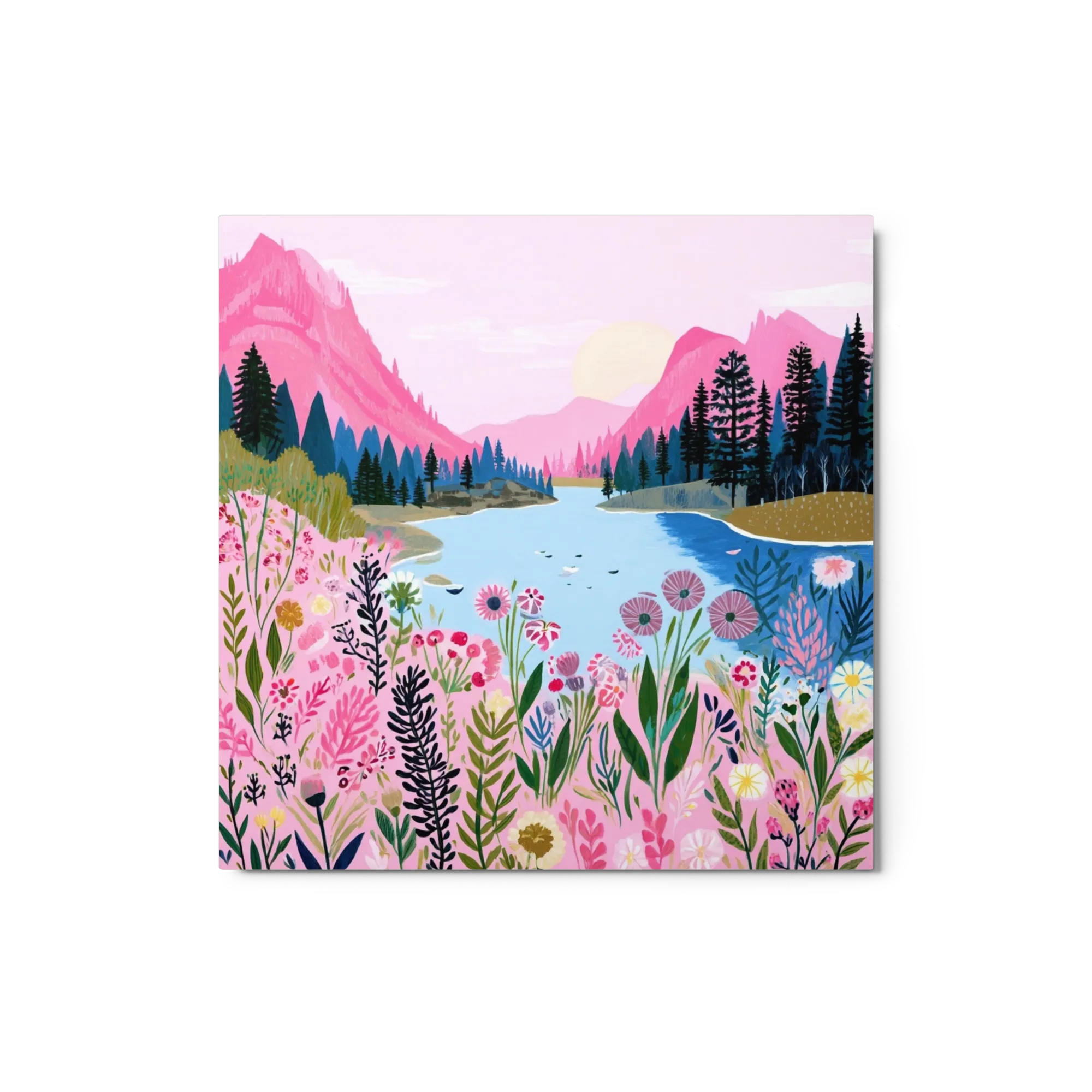 Pink Mountain Lake