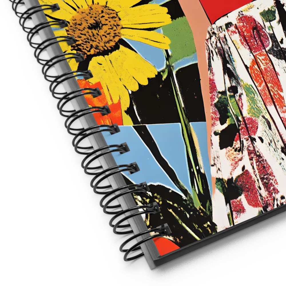 Floral Fashion Collage 
 Spiral Notebook | 140 pages