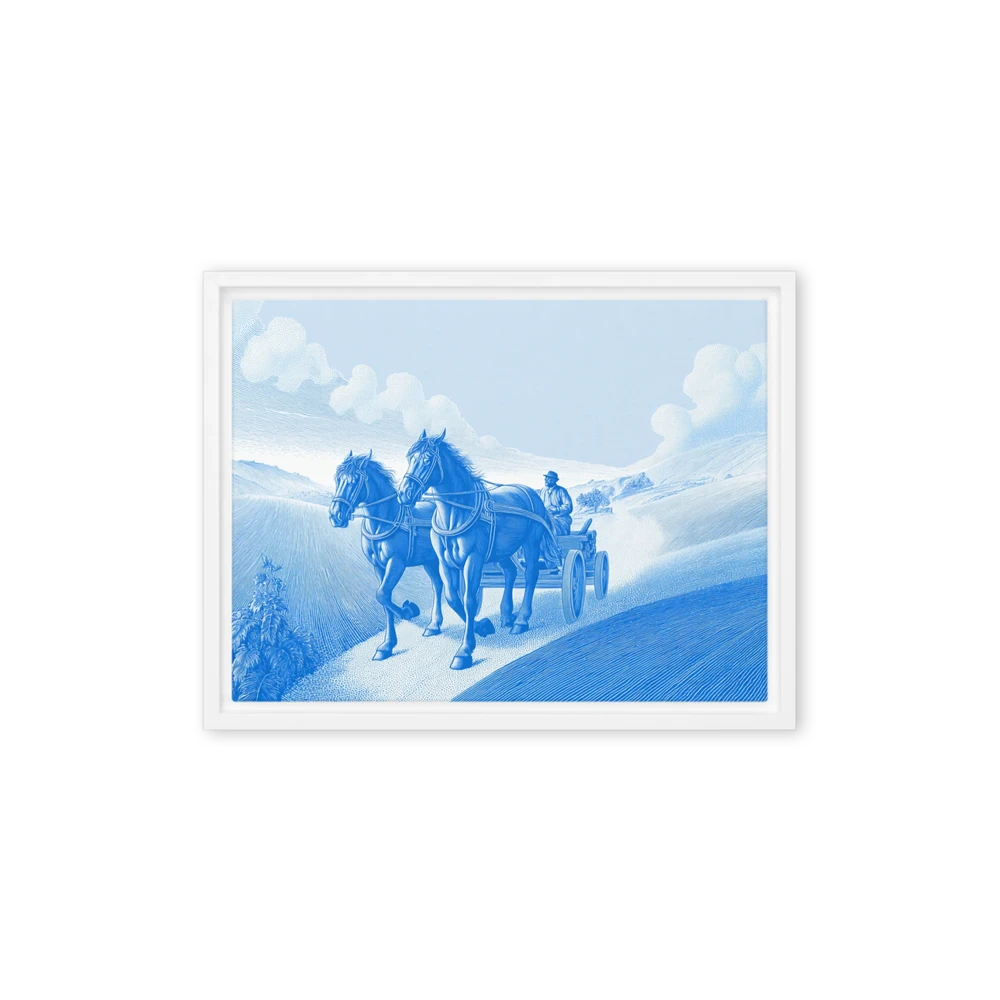 Blue Horizon Carriage | Art Print