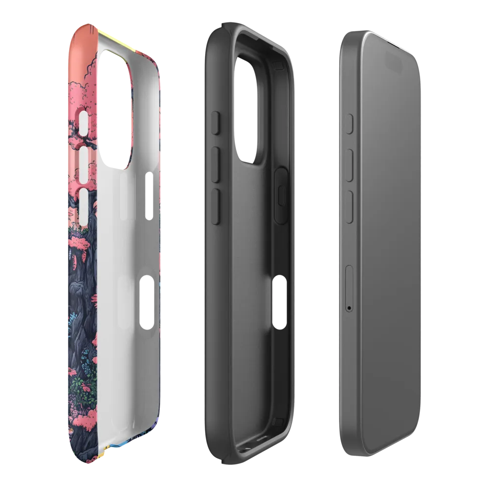 Illustrative Waterfall Landscape | Phone Case