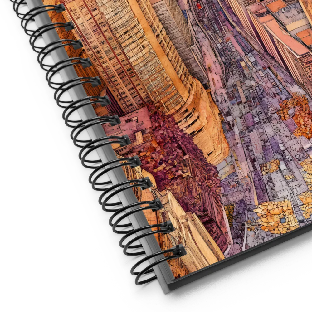 Urban Mosaic Panorama 
 Spiral Notebook | 140 pages
