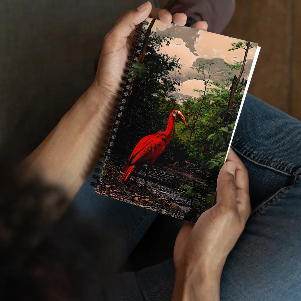 Crimson Sentinel of the Rainforest 
 Spiral Notebook | 140 pages