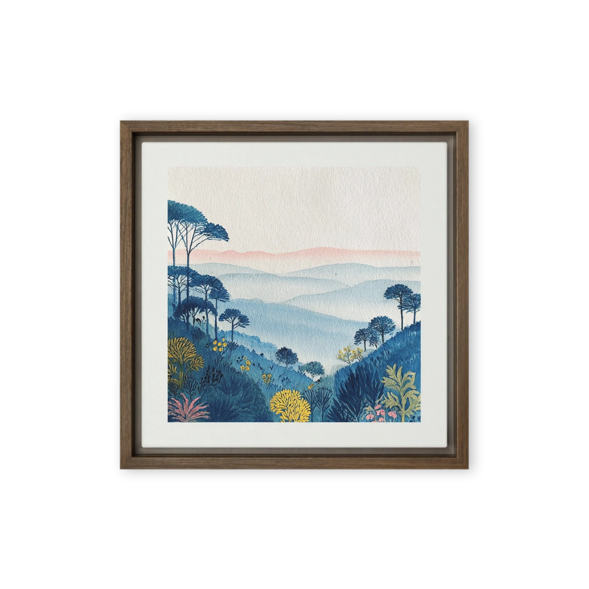 Mist Over Blue Hills