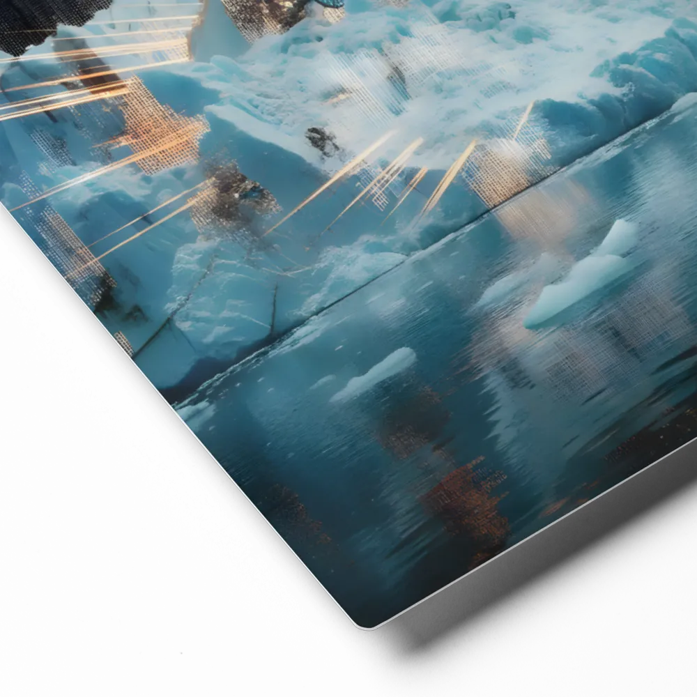 Frozen Future City 
 Canvas with White Frame