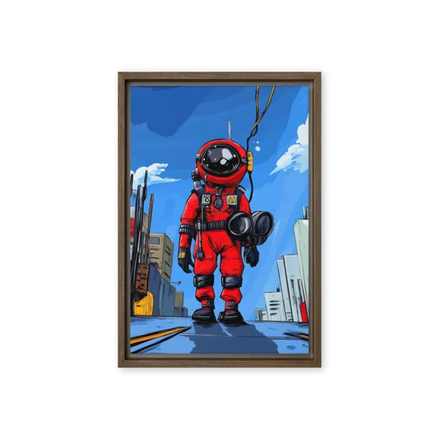 Urban Spaceman Stroll | Art Print