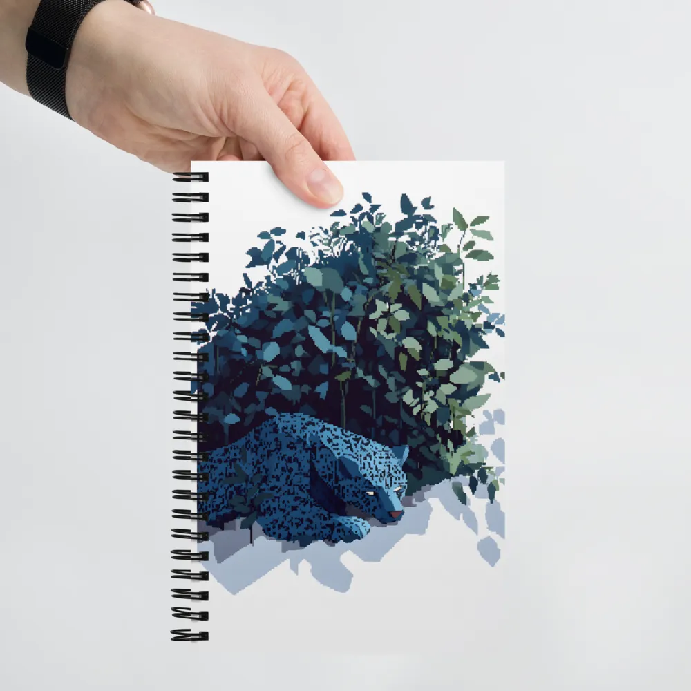 Pixel Jaguar in the Jungle 
 Spiral Notebook | 140 pages