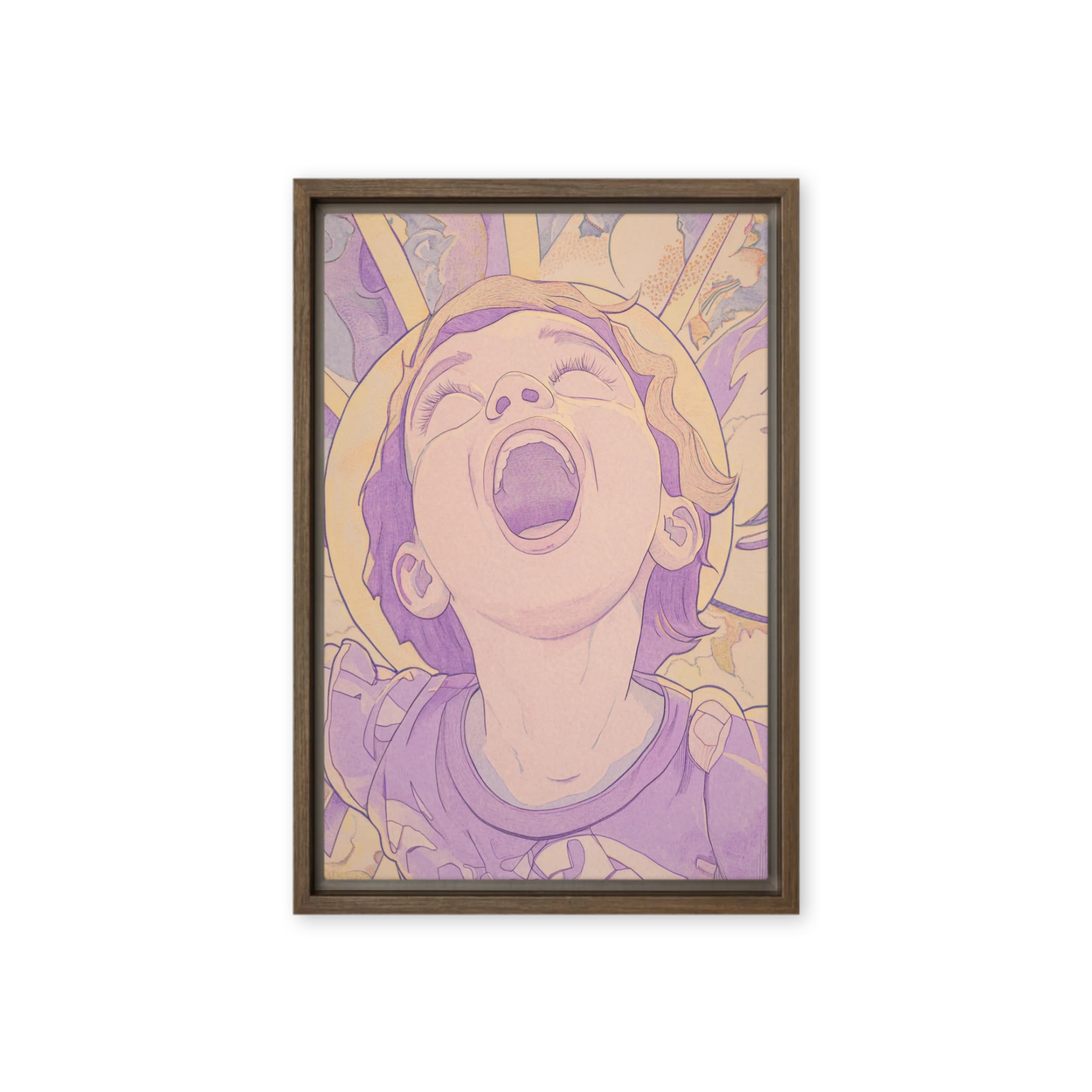 Surreal Drawing of a Joyful Child