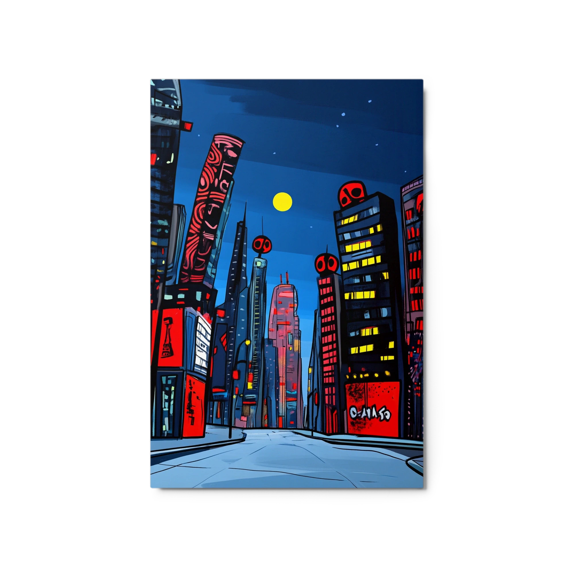 Neon Cityscape at Night