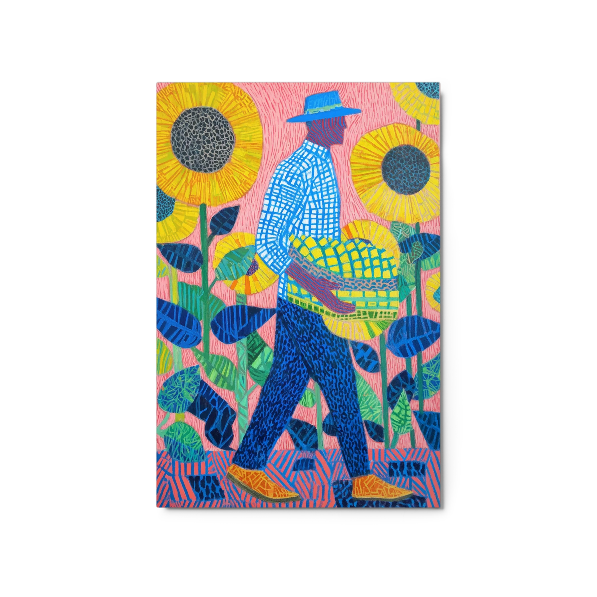 Walking Among Sunflowers