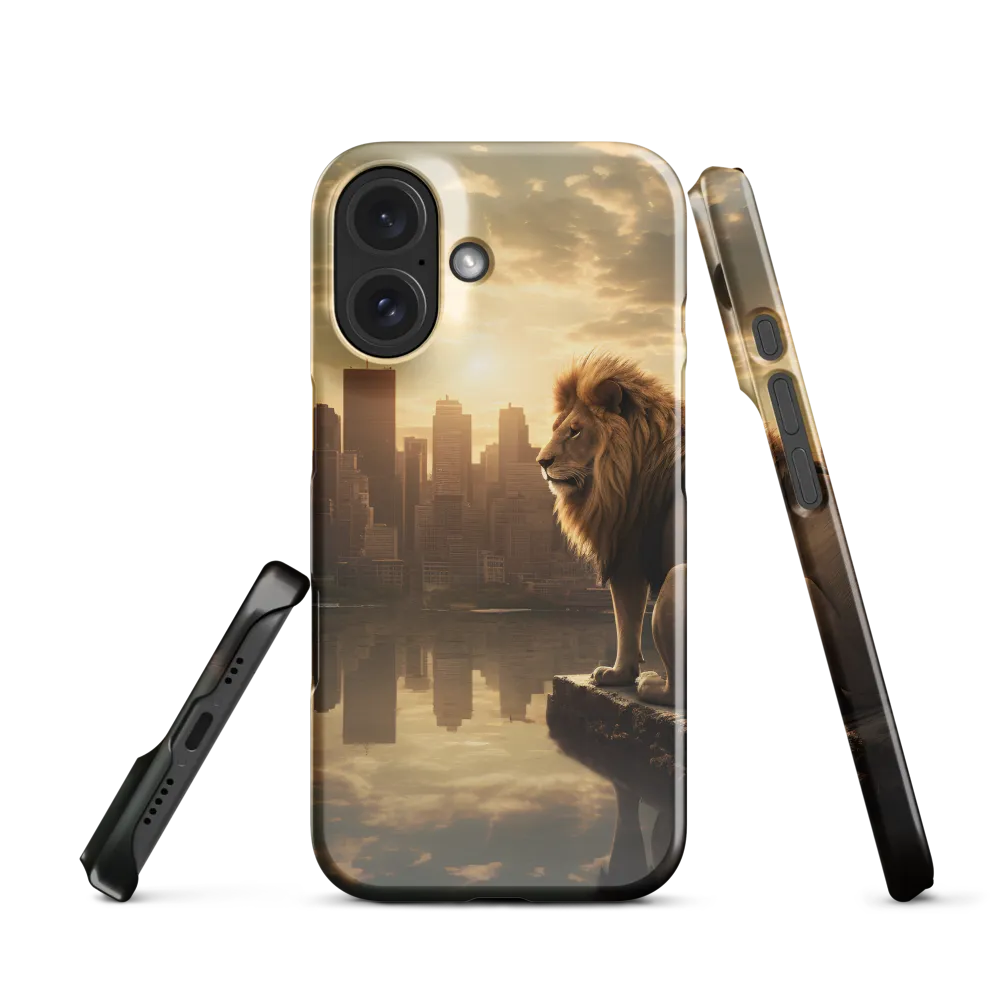 The Lion's Gaze Over the Urban Symphony