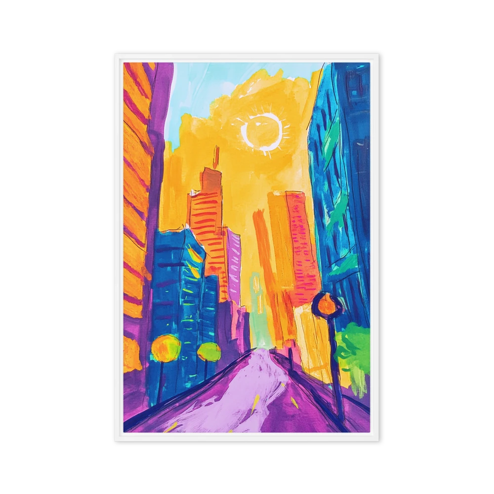 Vibrant Cityscape Abstract | Art Print