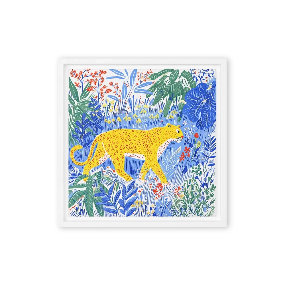 Golden Leopard in the Jungle | Art Print