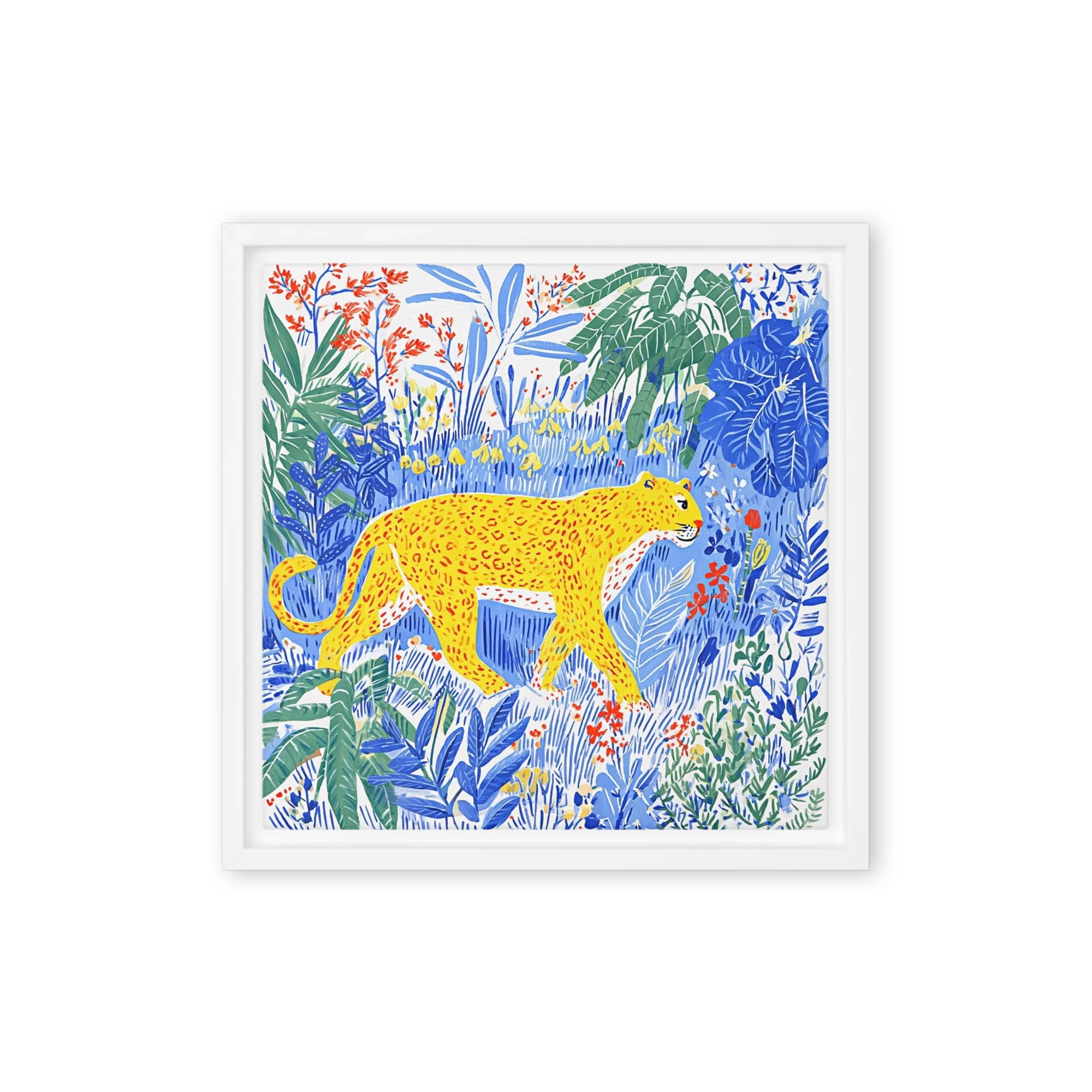 Golden Leopard in the Jungle | Art Print