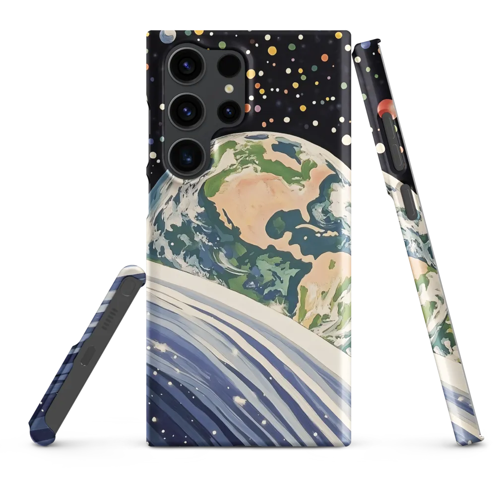 Surrealistic Earth in Space | Phone Case