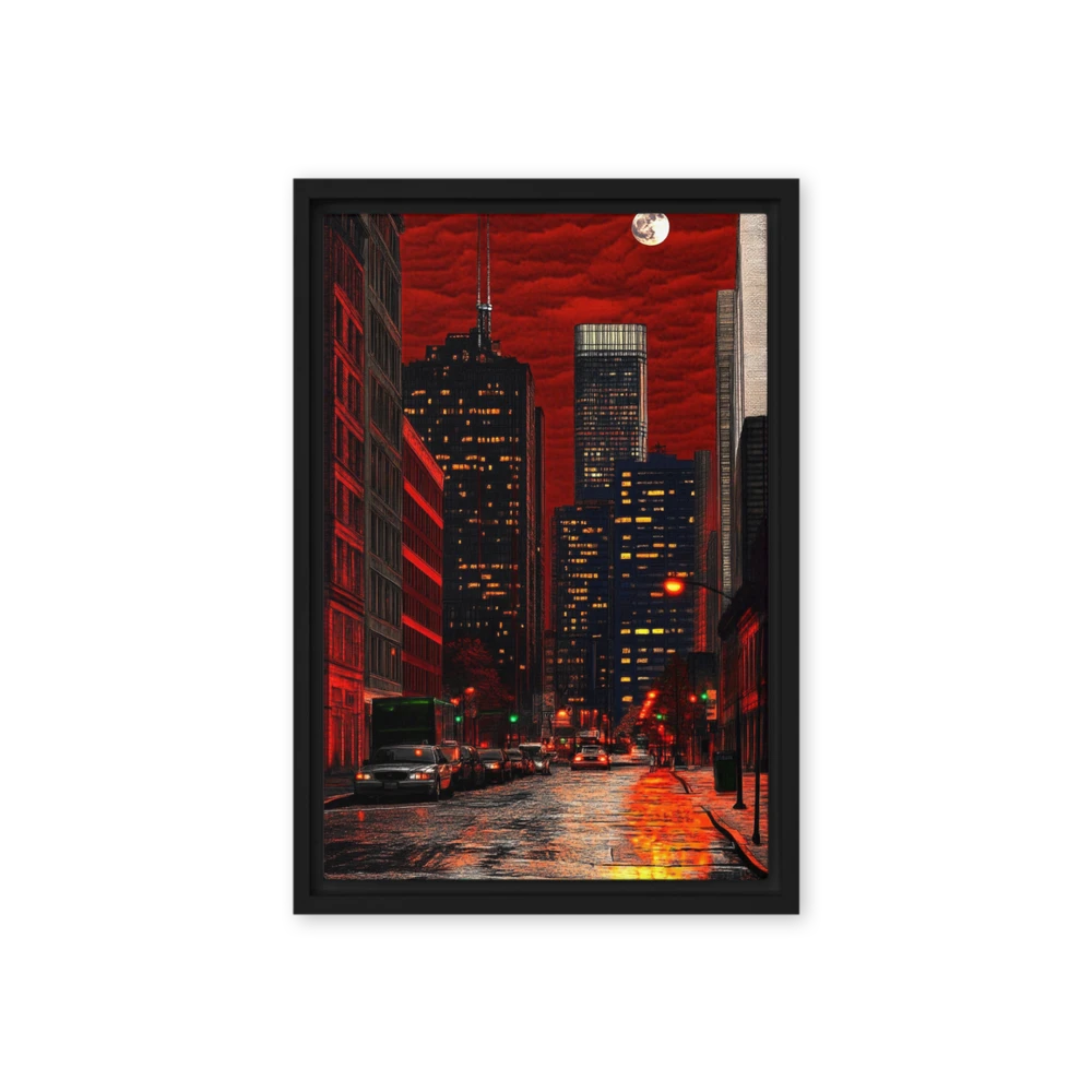 Crimson City Nocturne | Art Print