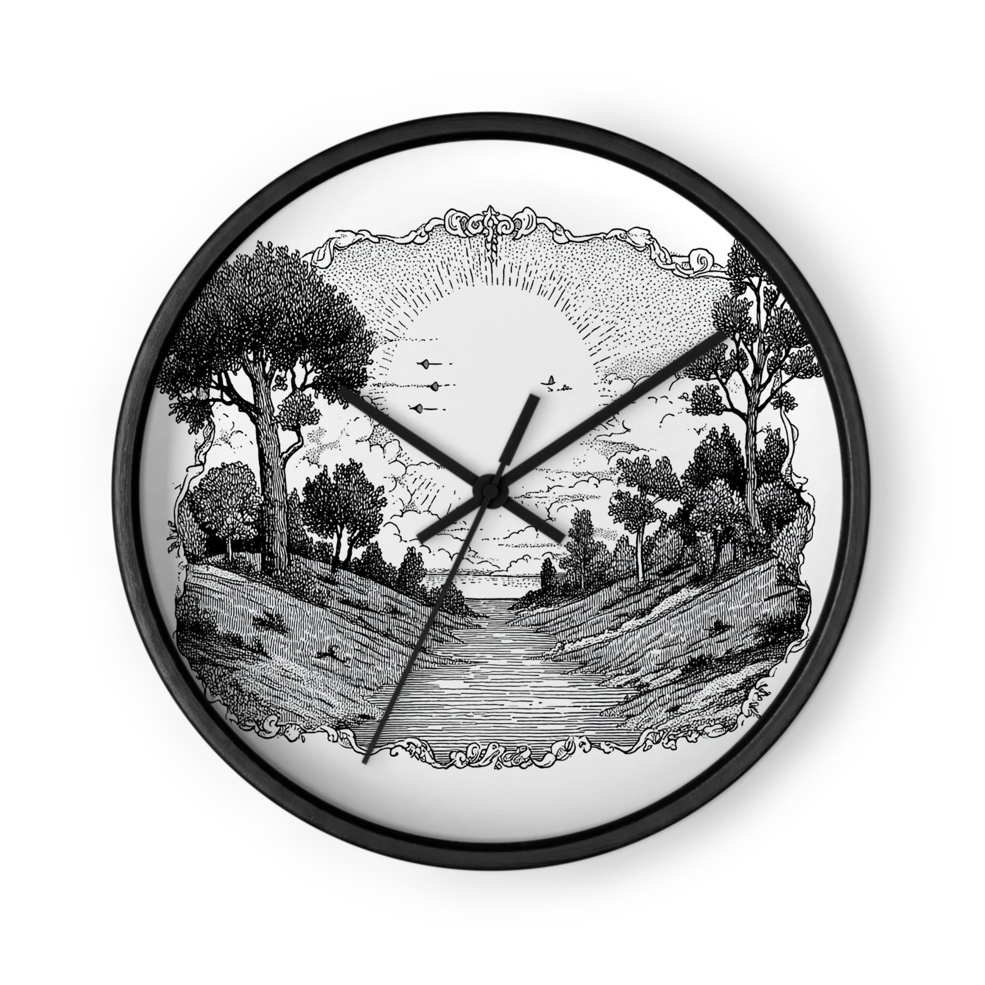 Vintage River Valley Engraving