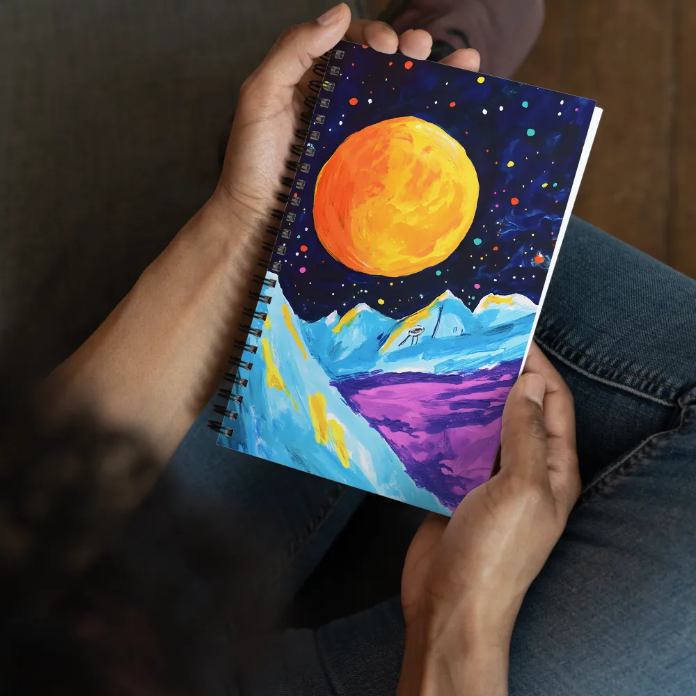 Cosmic Mountainscape 
 Spiral Notebook | 140 pages