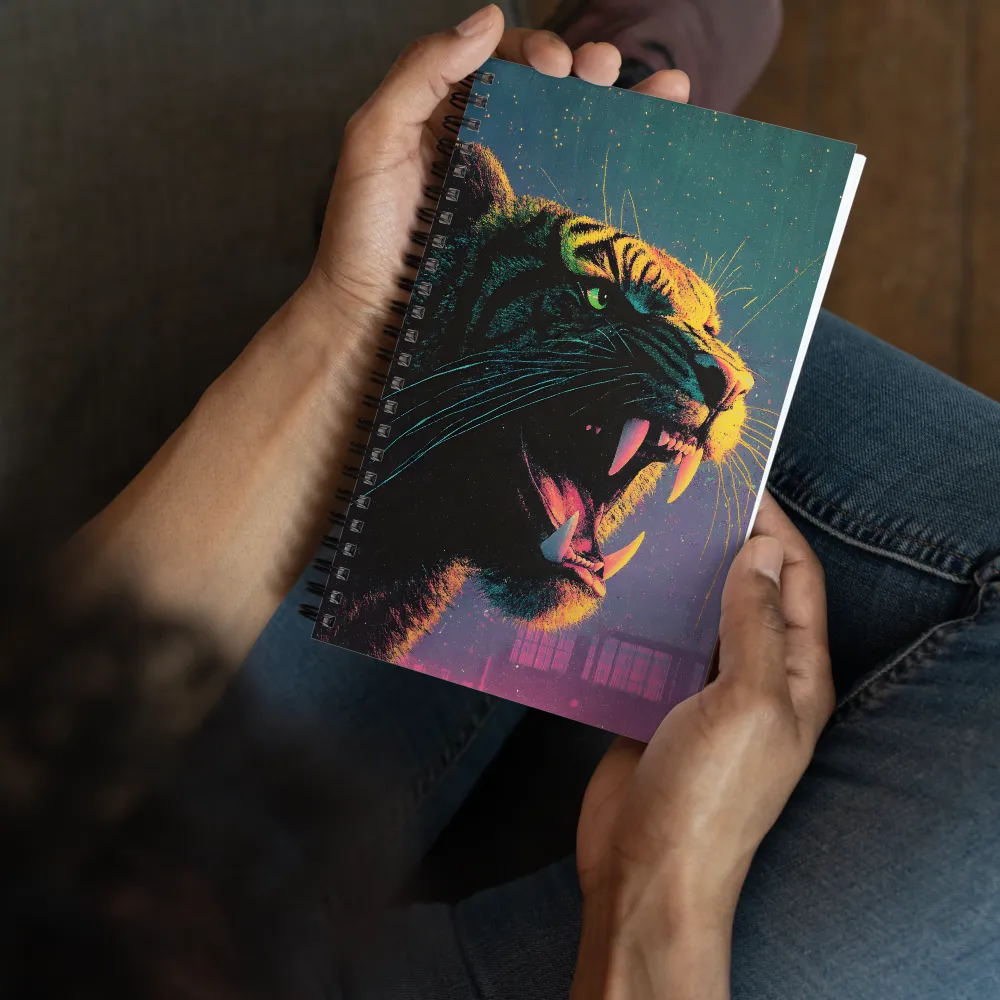 Neon Night Predator 
 Spiral Notebook | 140 pages