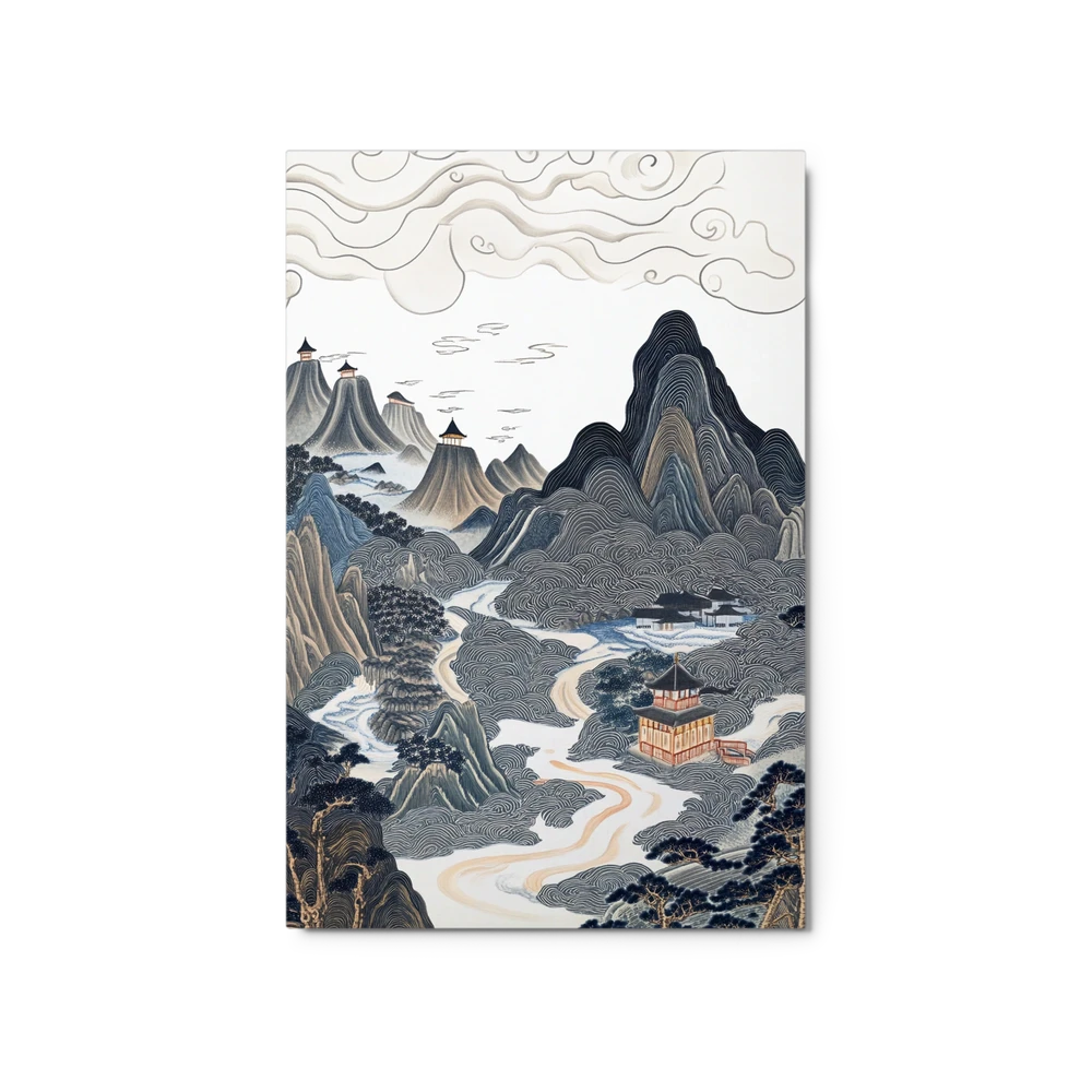 Serenity of Winding Peaks | Art Print