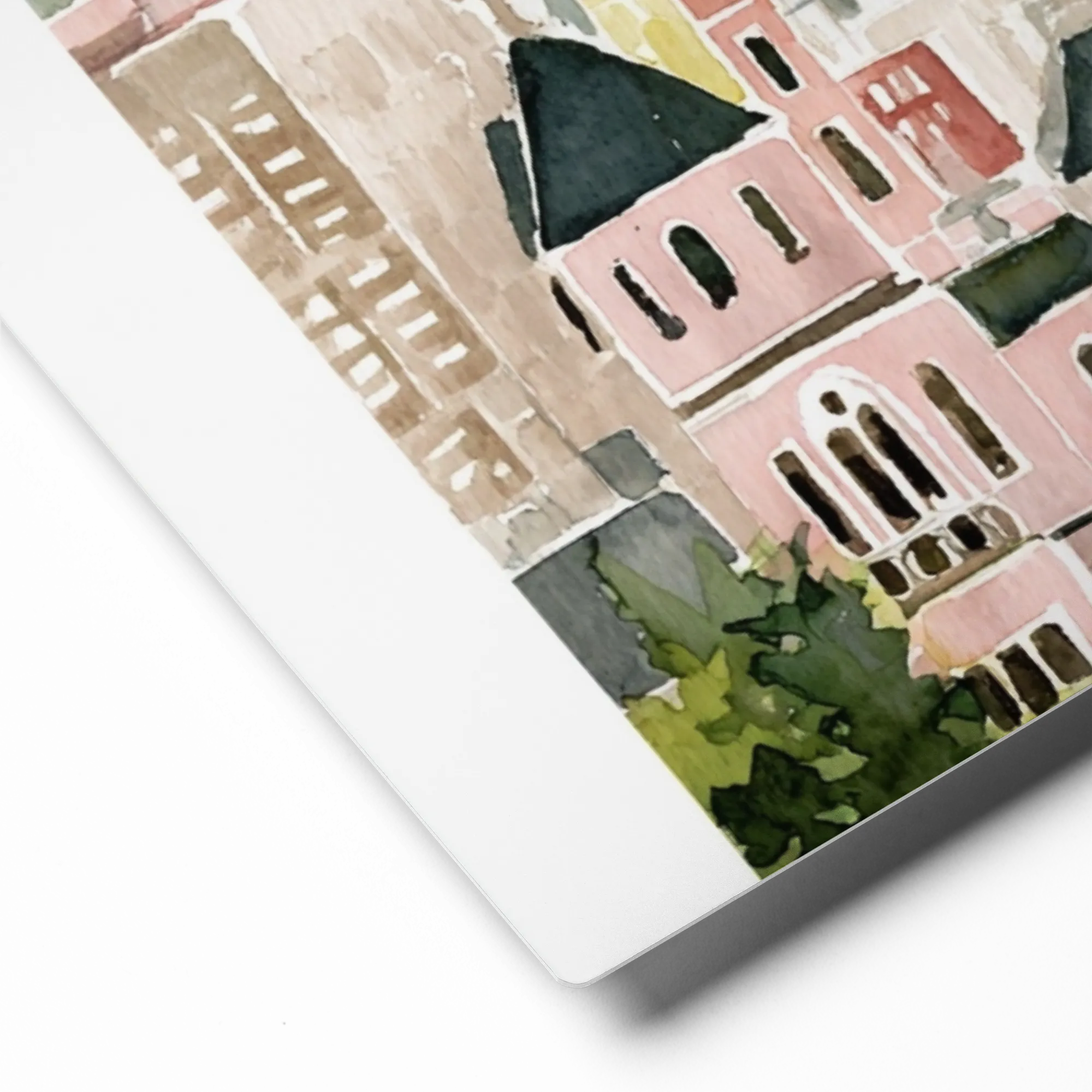 Urban Pastel Harmony 
 Poster with Black Frame | 10″x 10″