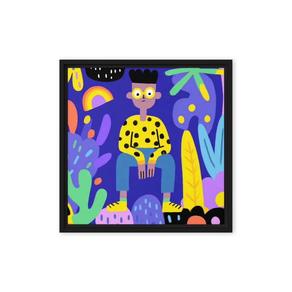 Jungle Explorer 
 Poster with White Frame | 18″x 18″