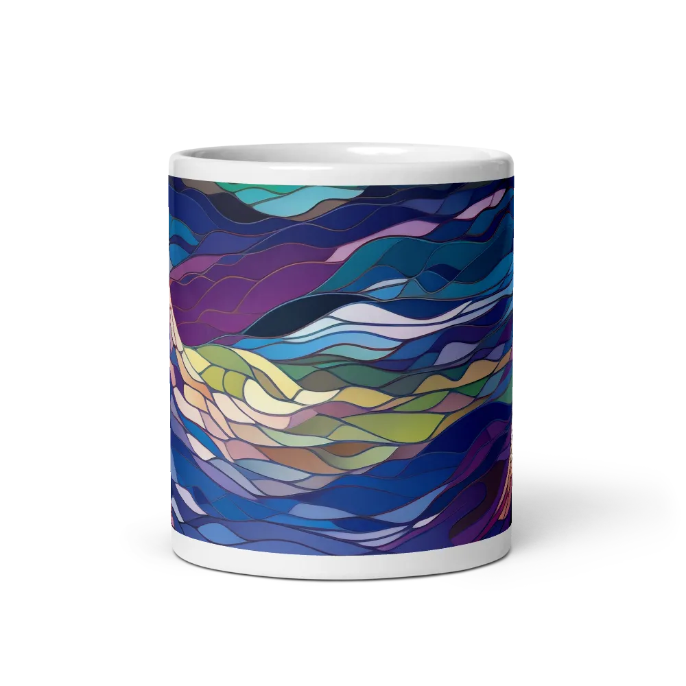 Twilight Peaks: An Abstract Mountain Landscape