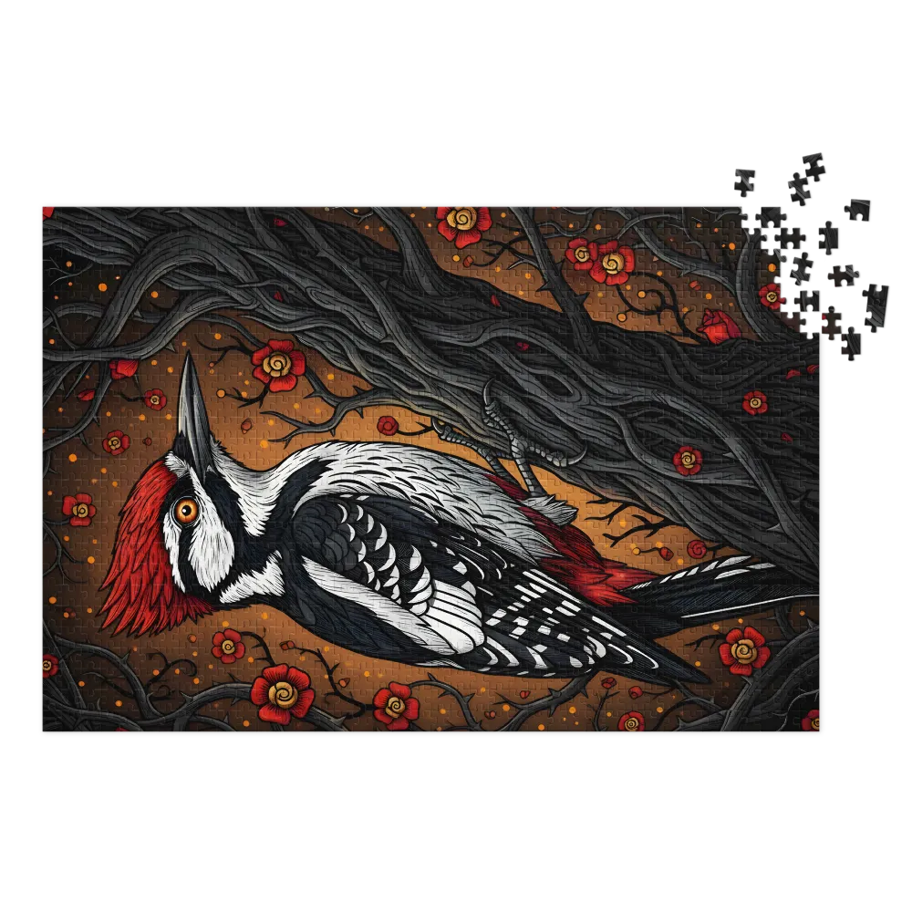 Woodpecker in Bloom