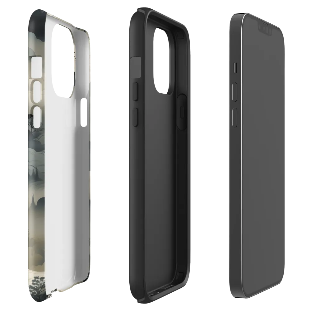 Serene Mountains and River Landscape | Phone Case