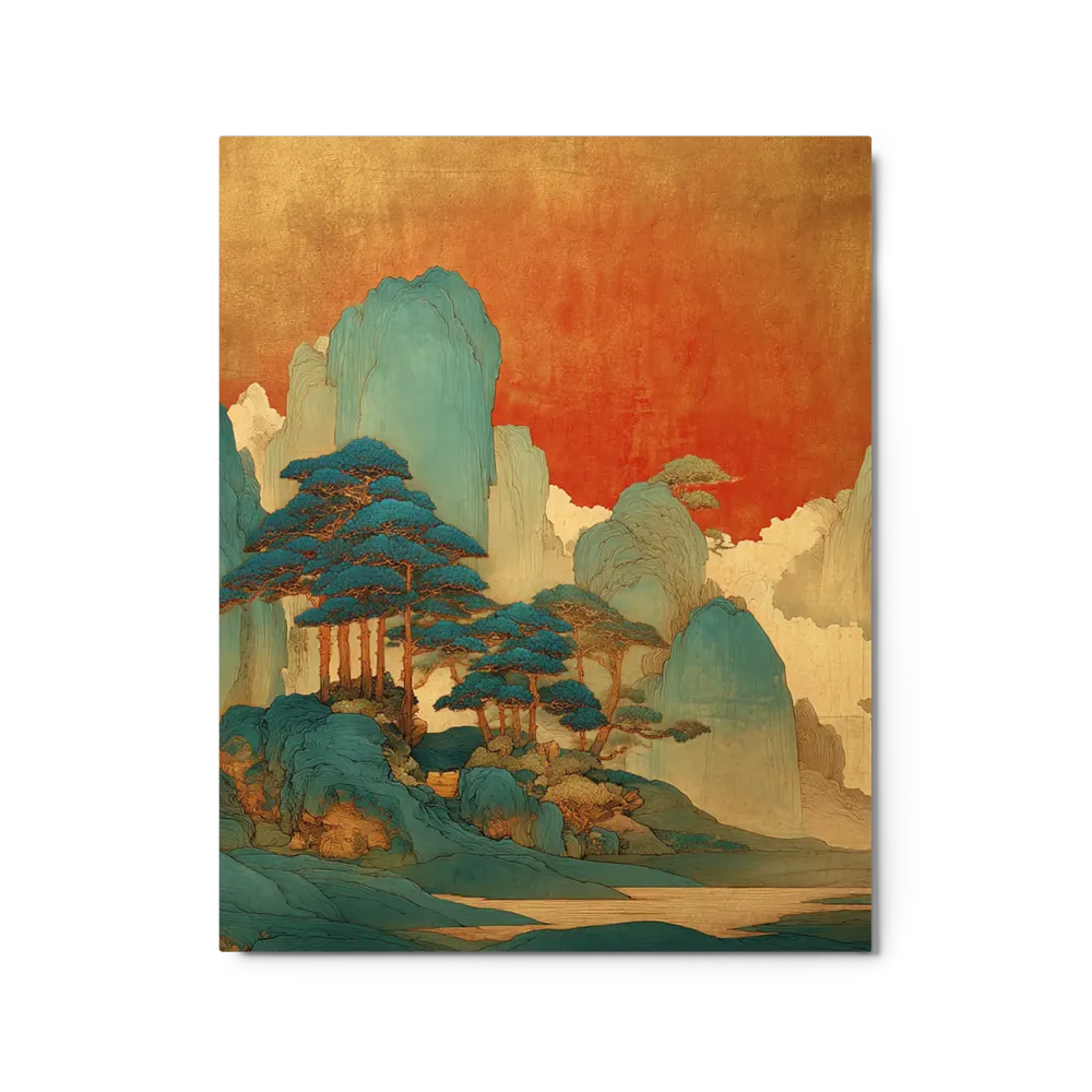 Tranquil Ukiyo-e Mountainscape | Art Print
