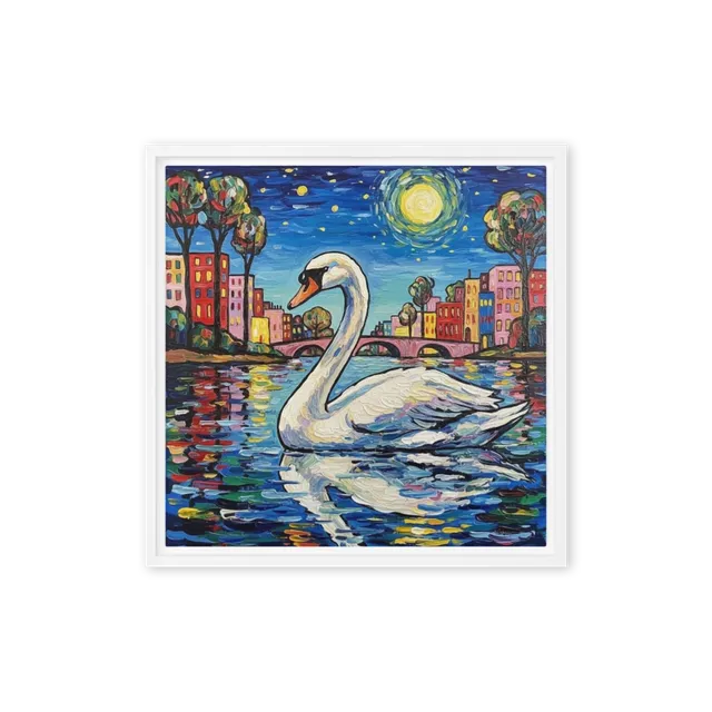 Moonlit Swan | Art Print