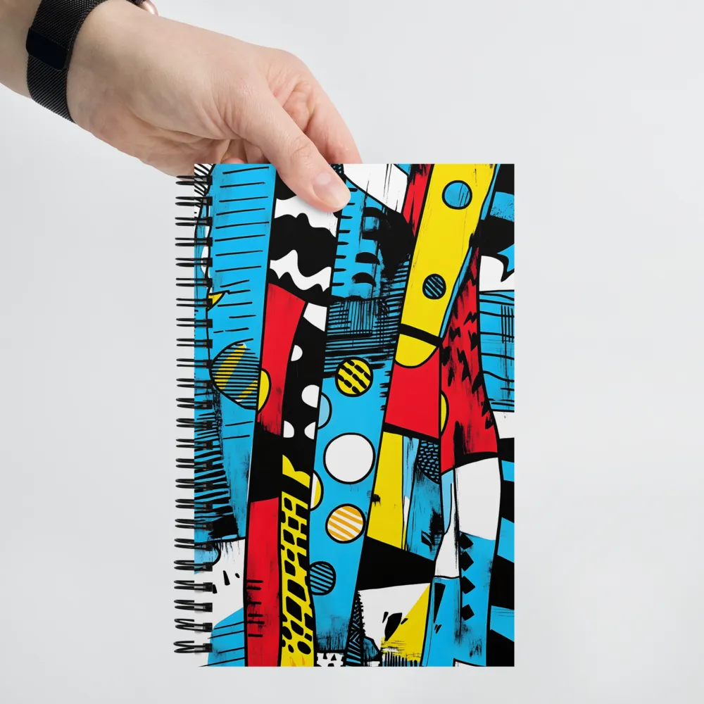 Dynamic Pop Abstraction 
 Spiral Notebook | 140 pages