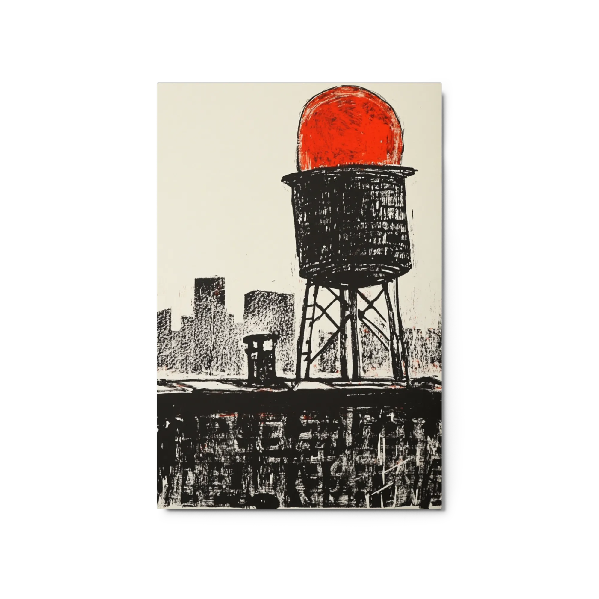 Rooftop Water Tower | Art Print