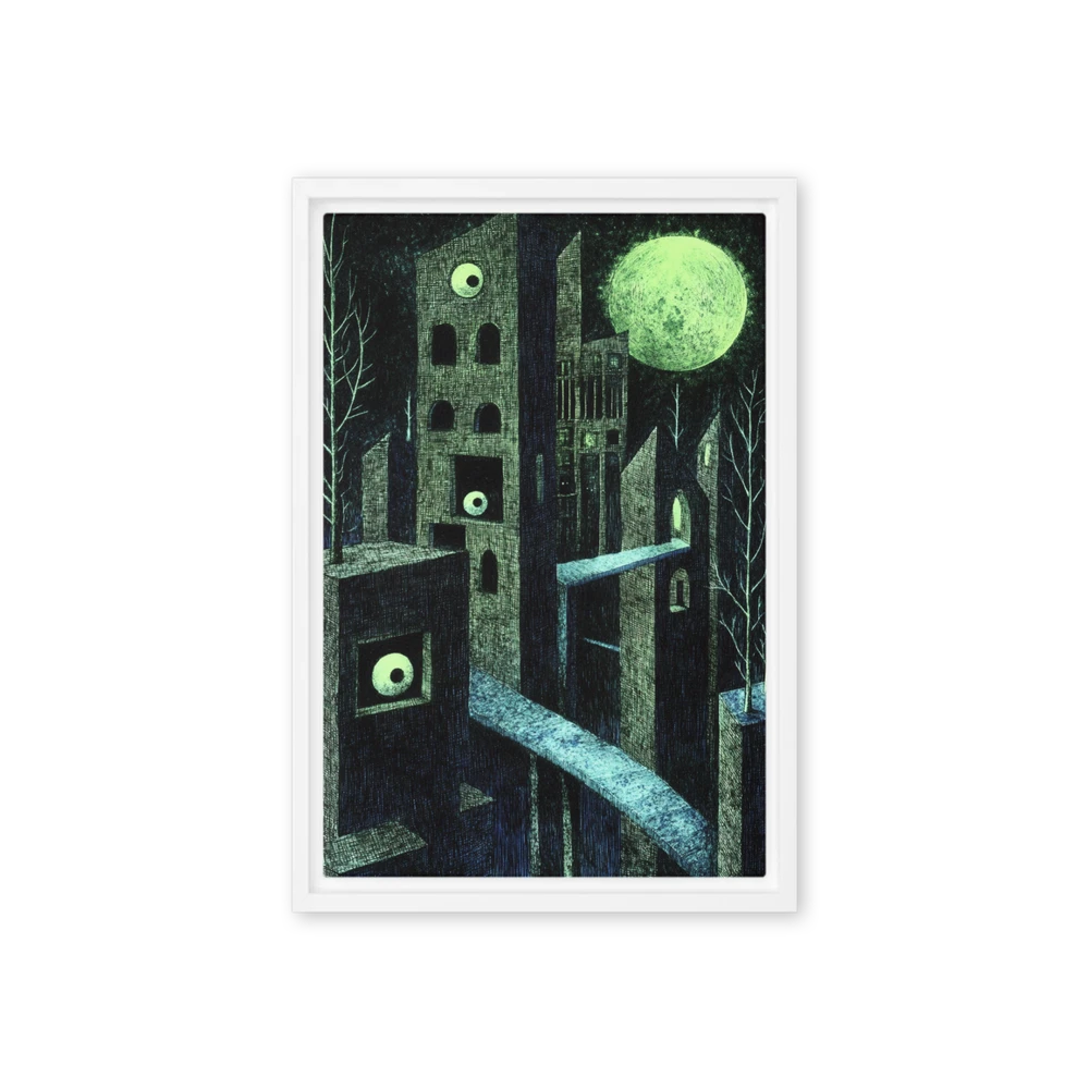 Surreal Moonlit City | Art Print
