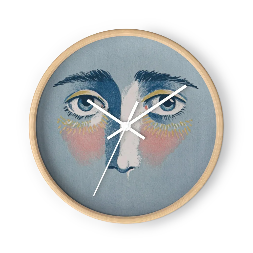 Blauer Blick | Wanduhr