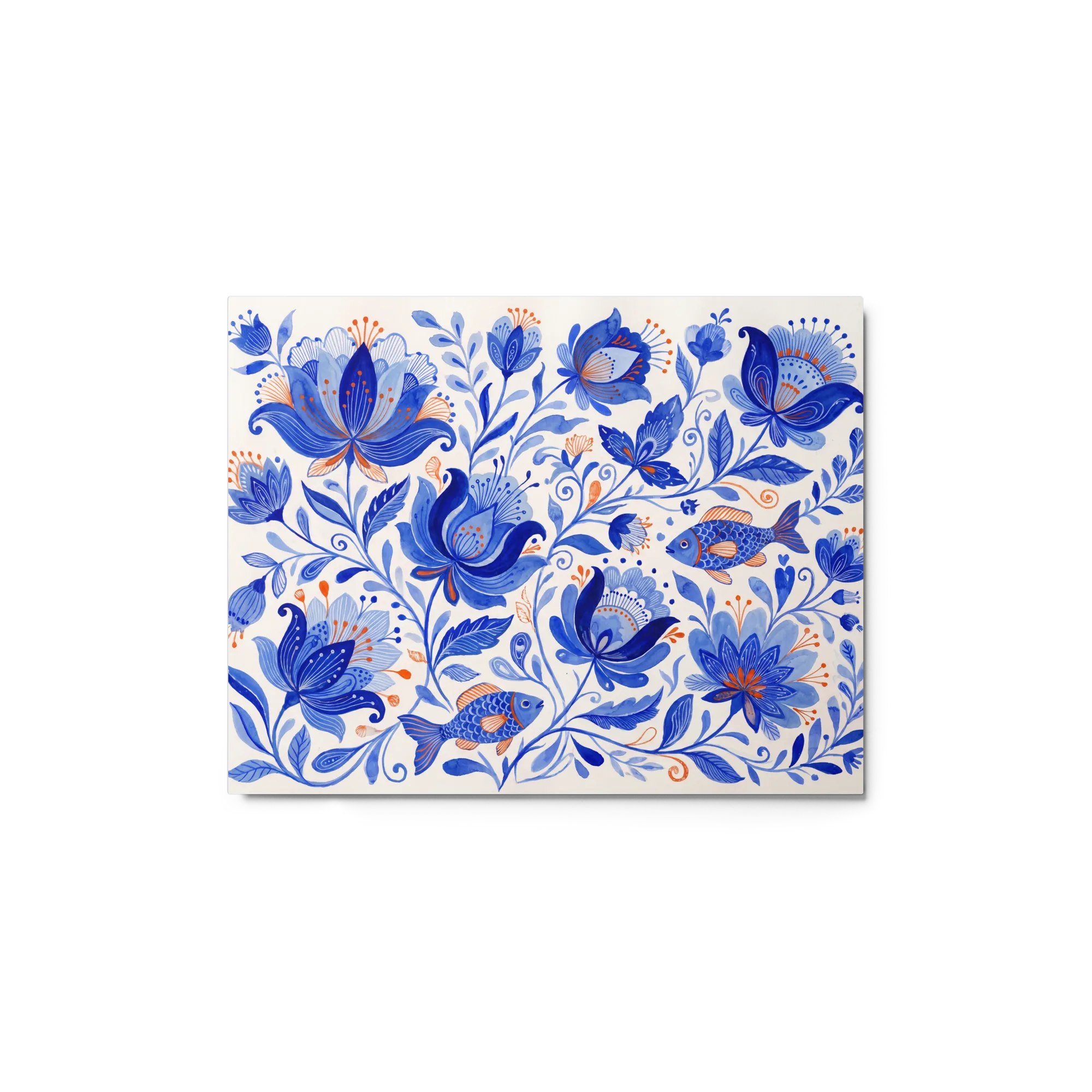Aquarell Volkskunst Flora