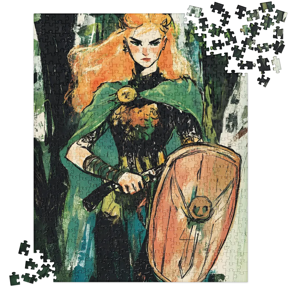 Red-Haired Warrior 
 Jigsaw Puzzle