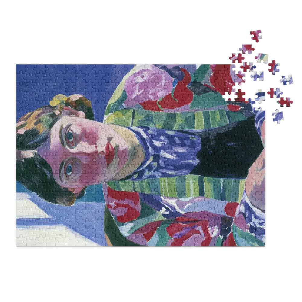 Autoportrait de Vanessa Bell 
 Puzzle en boite metallique
