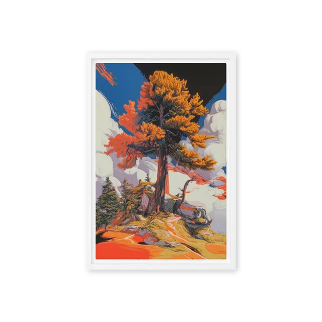 Autumn's Graphic Embrace | Art Print