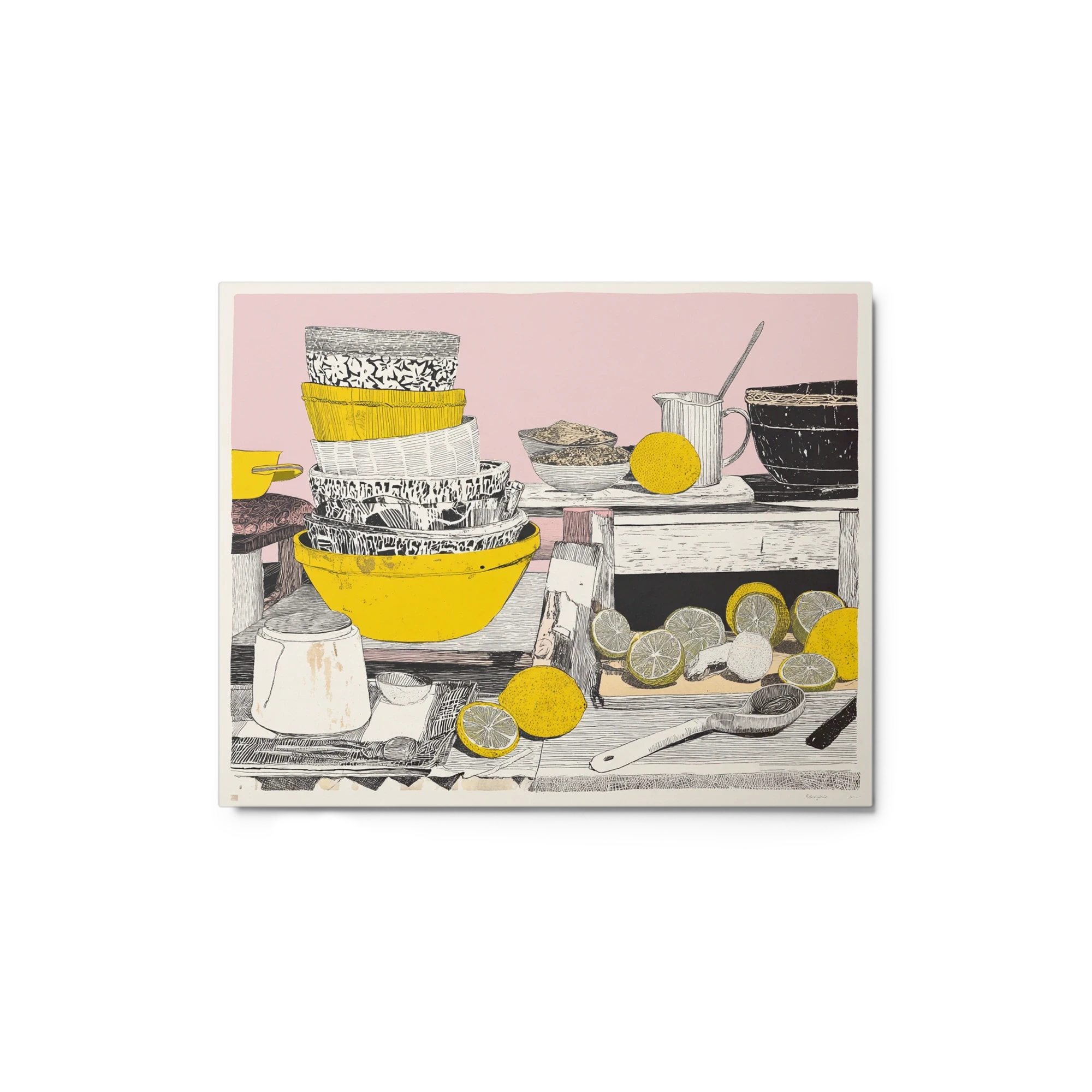 Lemons and Stacked Bowls
