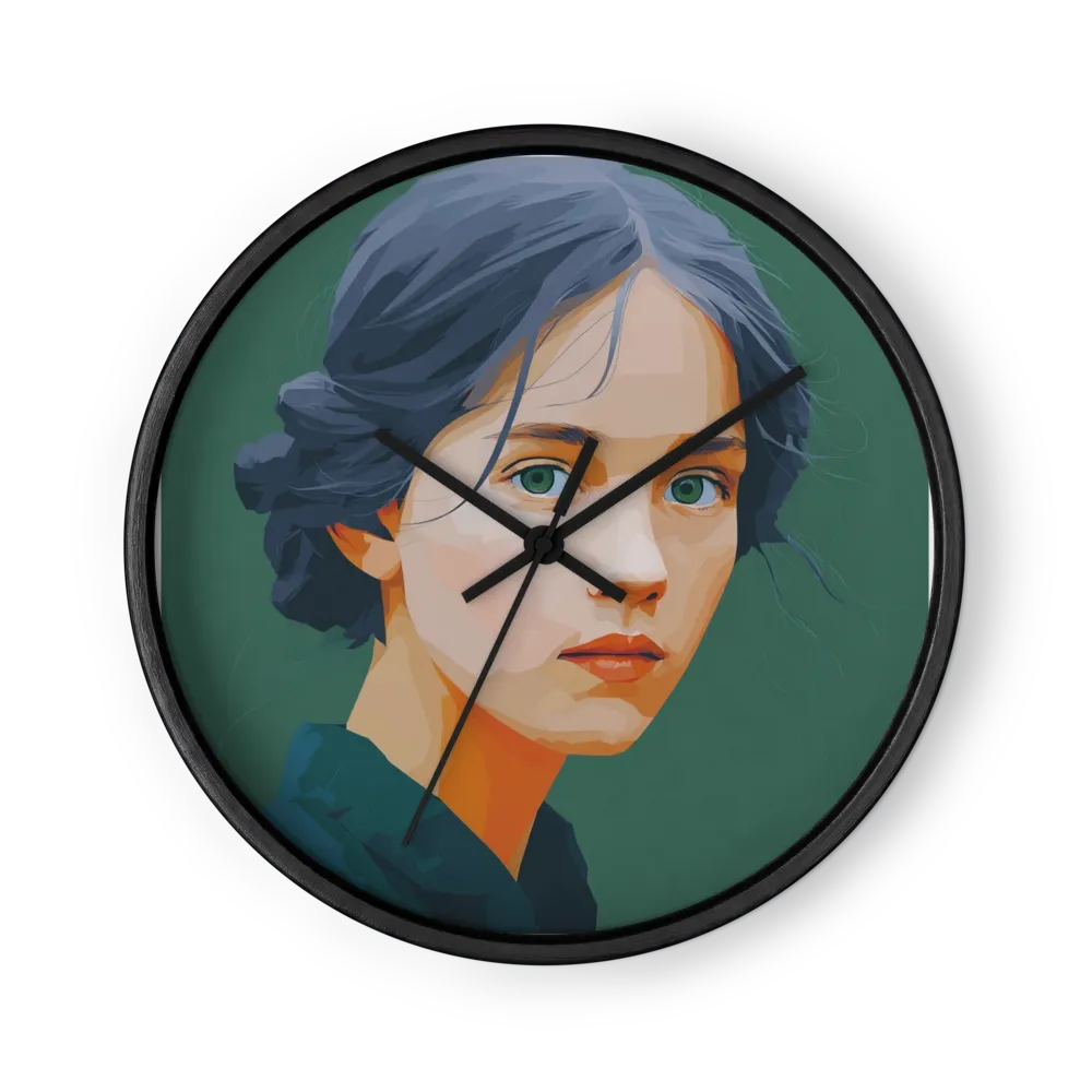 Emerald Gaze | Wall Clock
