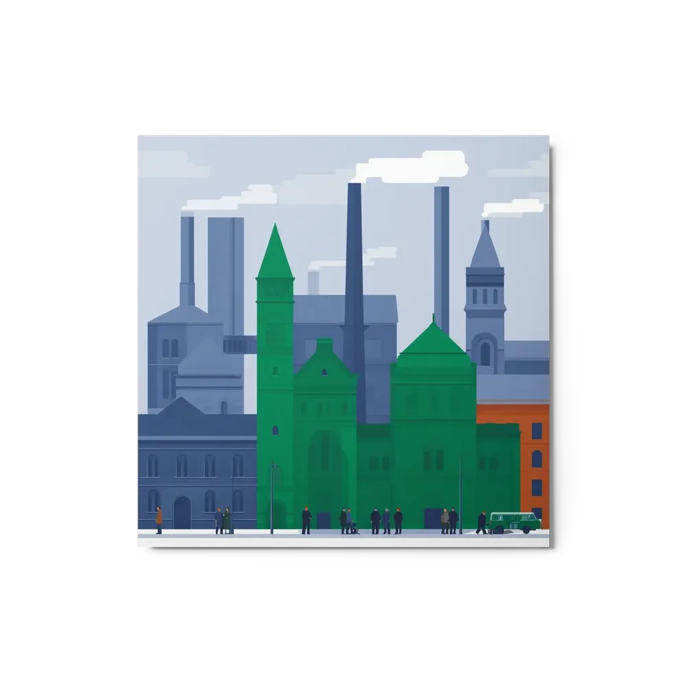 Industrial Symphony in Green | Art Print