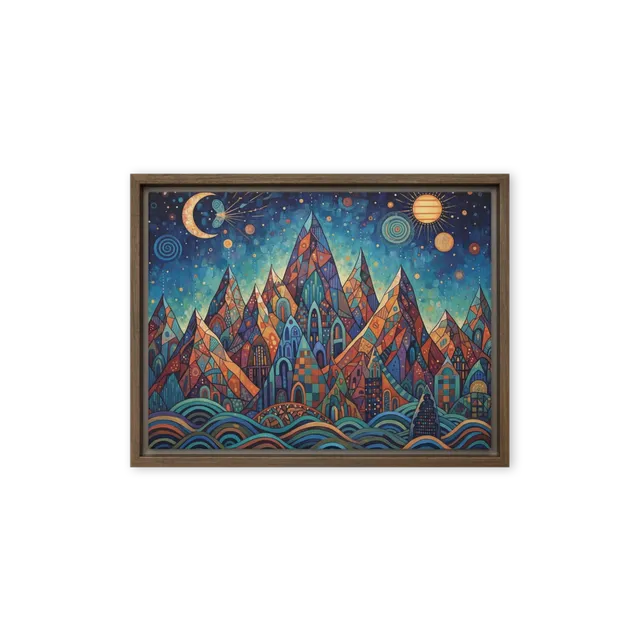 Celestial Mountainscape | Art Print